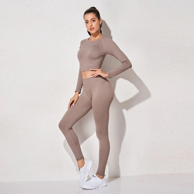 SUMMER SCULPT LEGGING LONG SET (2 PIECE)