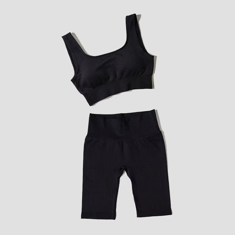 Yoga Set Seamless Women'S Sportswear Workout Clothes Athletic Wear Gym Legging Fitness Bra Crop Top Long Sleeve Sports Suits