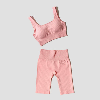 Yoga Set Seamless Women'S Sportswear Workout Clothes Athletic Wear Gym Legging Fitness Bra Crop Top Long Sleeve Sports Suits