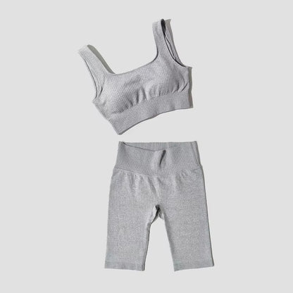 Yoga Set Seamless Women'S Sportswear Workout Clothes Athletic Wear Gym Legging Fitness Bra Crop Top Long Sleeve Sports Suits